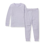 Load image into Gallery viewer, Honeysoft™ Kids Waffle Thermal PJ Set - Flowering Lilac
