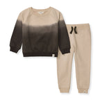 Load image into Gallery viewer, Dip Dye Organic Infant Sweatshirt and Pants Set
