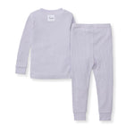 Load image into Gallery viewer, Honeysoft™ Toddler Waffle Thermal PJ Set - Flowering Lilac
