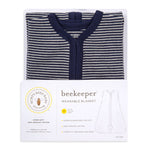 Load image into Gallery viewer, Classic Stripe Organic Beekeeper™ Wearable Baby Blanket
