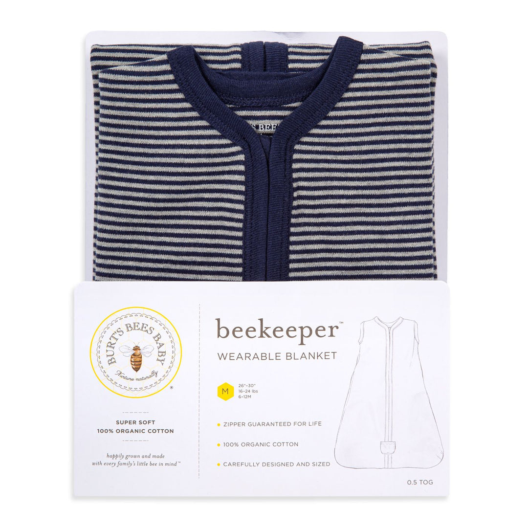 Classic Stripe Organic Beekeeper™ Wearable Baby Blanket