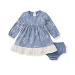 Load image into Gallery viewer, Starry Animals Infant Dress Set
