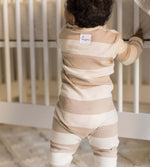 Load image into Gallery viewer, Rugby Stripe Mommy &amp; Me Matching Infant PJ Set
