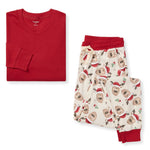 Load image into Gallery viewer, Guide My Sleigh Matching Organic Cotton Pajamas
