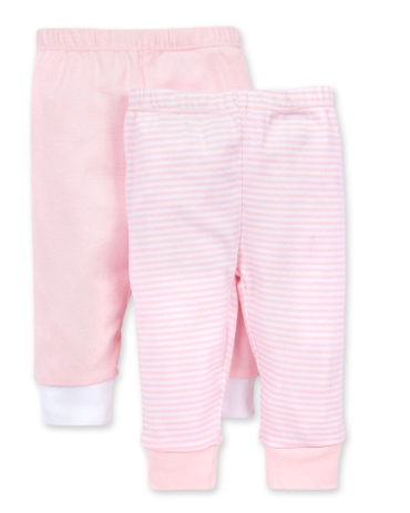 Classic Stripe Organic Baby 2 Pack Footless Pants