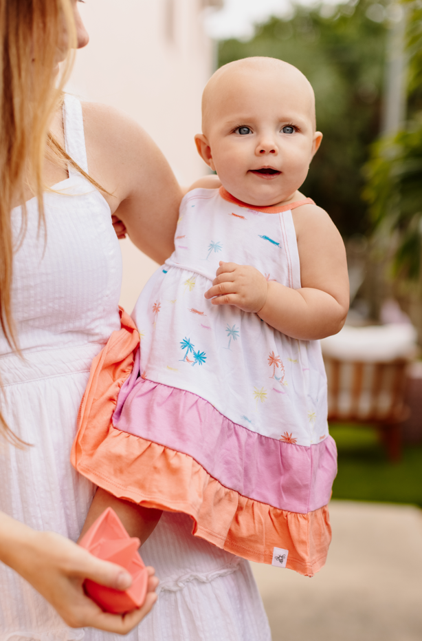 Beach Shack Dress & Diaper Cover Set