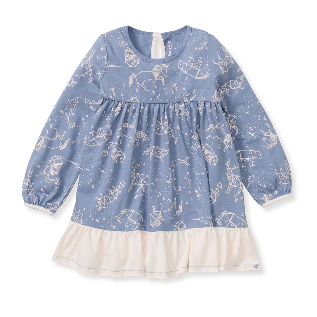 Starry Animals Toddler Dress