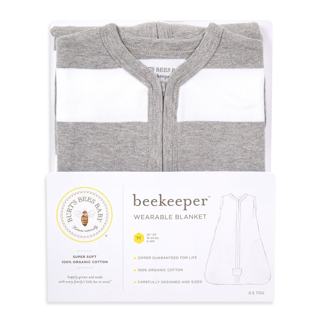 Rugby Stripe Organic Beekeeper™ Wearable Baby Blanket