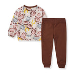 Load image into Gallery viewer, Football Season Organic Sweatshirt and Pants Toddler Set
