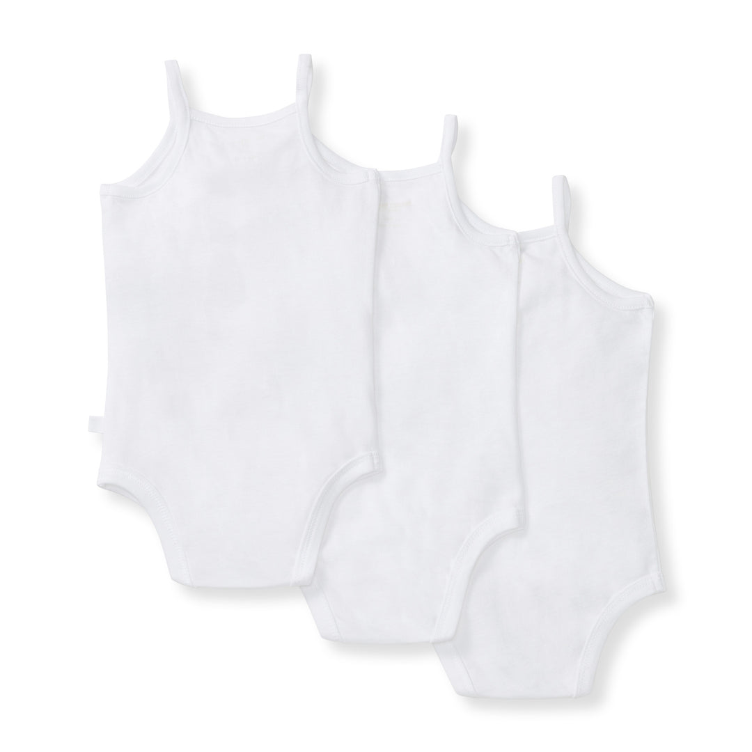 Set of 3 Solid Camisole Bodsuits