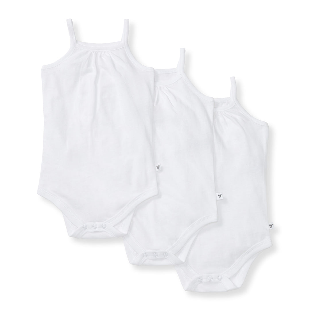 Set of 3 Solid Camisole Bodsuits