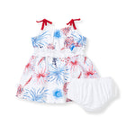 Load image into Gallery viewer, Fireworks Dress &amp; Diaper Cover Set - Infant
