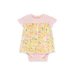 Load image into Gallery viewer, Daisy Floral Ribbed Infant Bodysuit Dress
