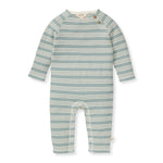 Load image into Gallery viewer, Raised Stripe Jumpsuit - Muted Blue
