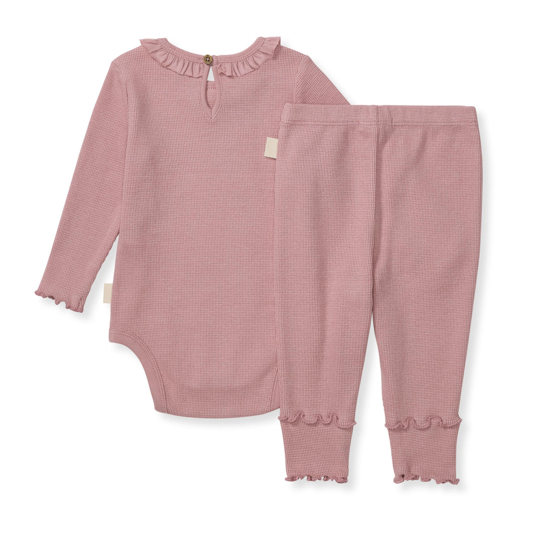 Thermal Bodysuit & Pant Set - Persian Rose