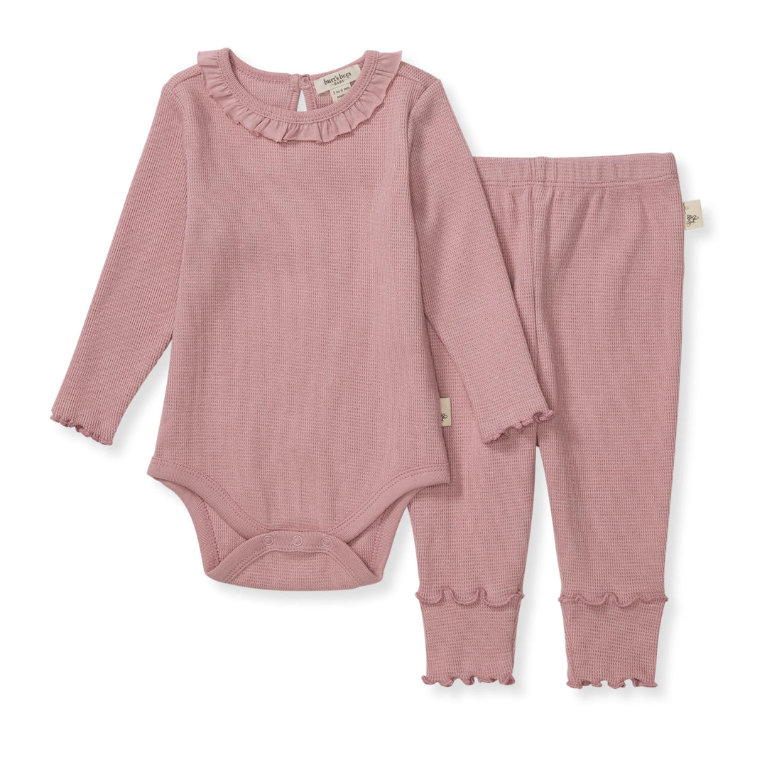 Thermal Bodysuit & Pant Set - Persian Rose