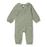 Load image into Gallery viewer, Raised Terry Bee Jumpsuit - Marine Green
