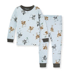 Load image into Gallery viewer, Mr Moo PJ Infant Set -Muted Blue
