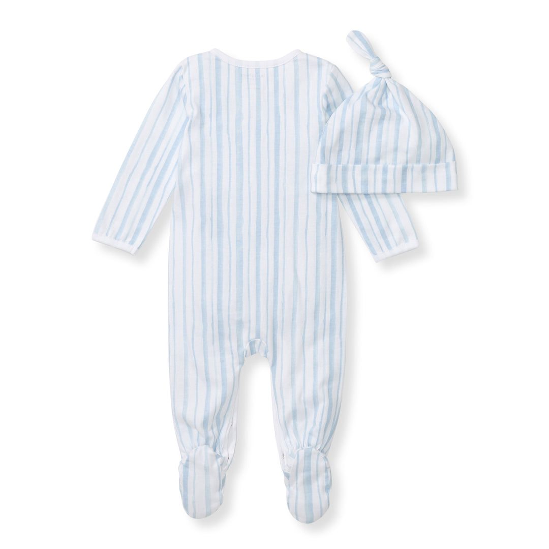 Vertical River Stripe Jumpsuit Set