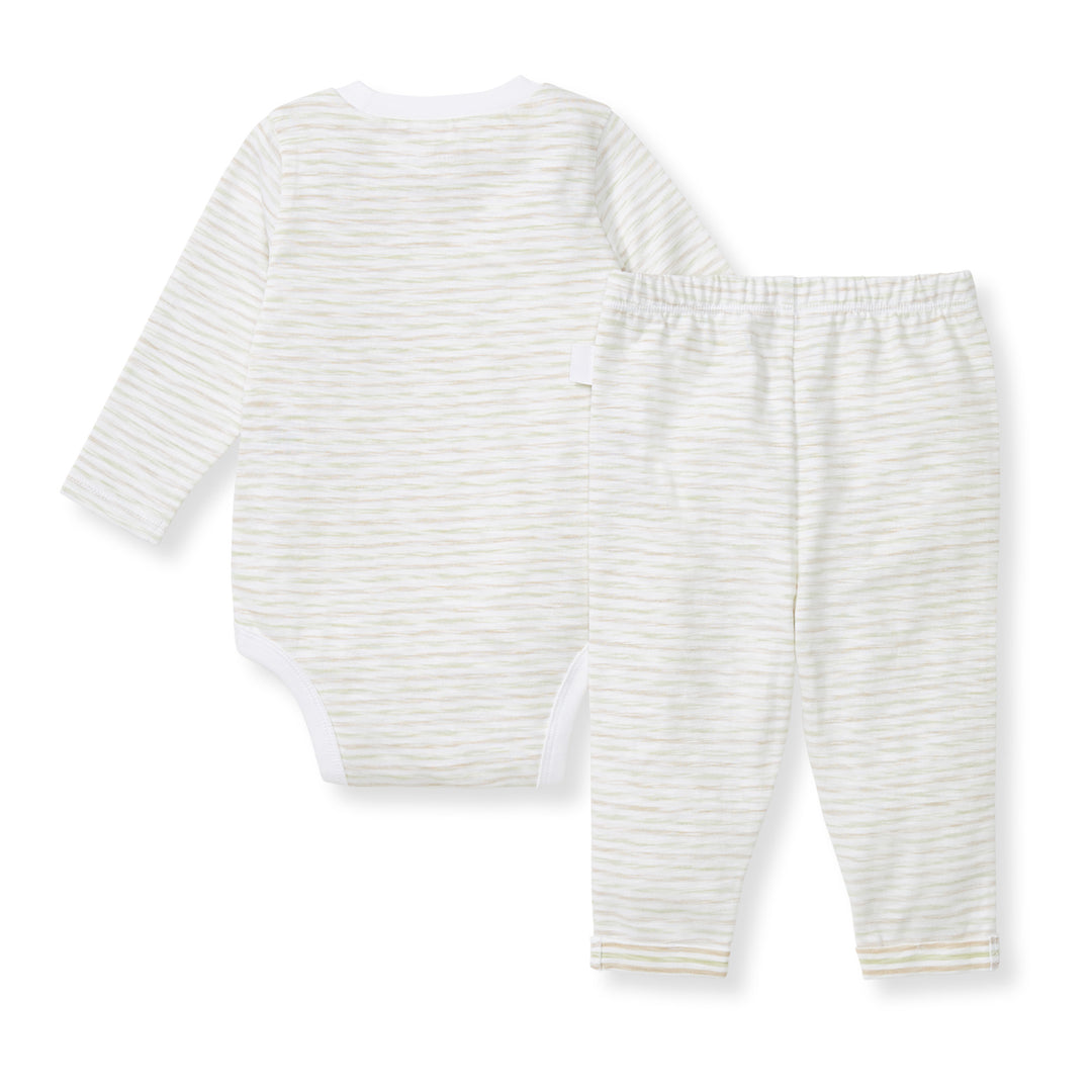 Slub Stripe Bodysuit Set