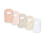 Load image into Gallery viewer, Set of 5 Solid Lap Shoulder Bibs
