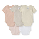 Load image into Gallery viewer, Set of 5 Solid Short Sleeve Bodysuits
