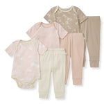 Load image into Gallery viewer, 6 Piece Bodysuit &amp; Pant Set -Ranunculus
