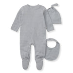 Load image into Gallery viewer, 3 Piece Jumpsuit, Hat &amp; Bib Set
