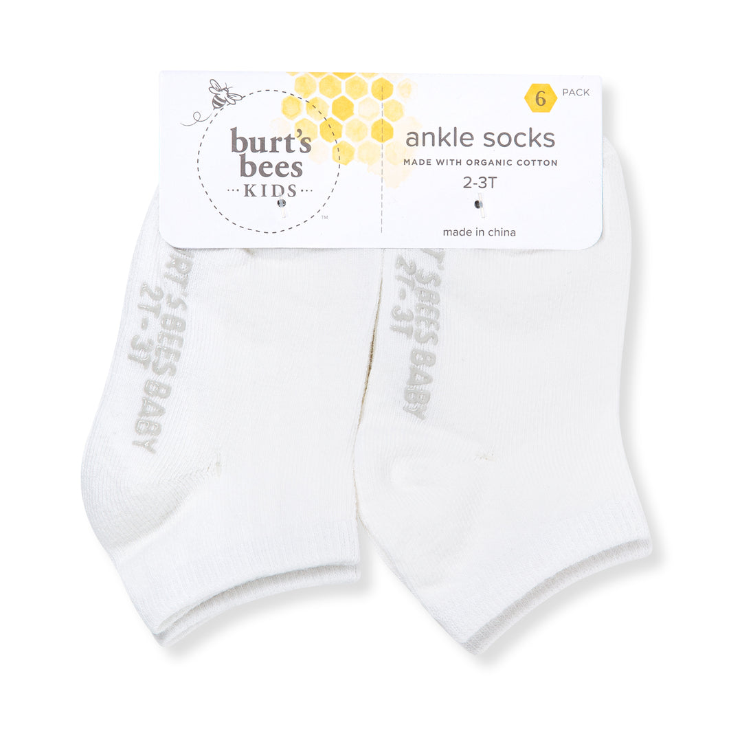 Set of 6 Solid Ankle Socks