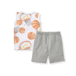 Load image into Gallery viewer, Basketball Organic Cotton  Infant Tank &amp; Short Set
