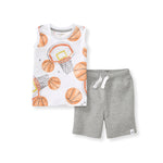 Load image into Gallery viewer, Basketball Organic Cotton  Infant Tank &amp; Short Set
