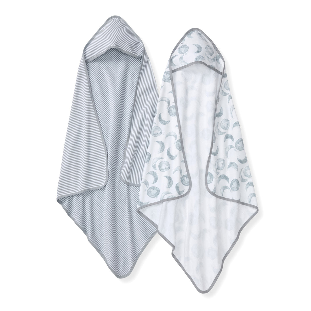 Set of 2 Hello Moon Knit Terry Towels