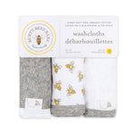 Load image into Gallery viewer, Honey Bee Organic Cotton Baby Washcloths 3 Pack
