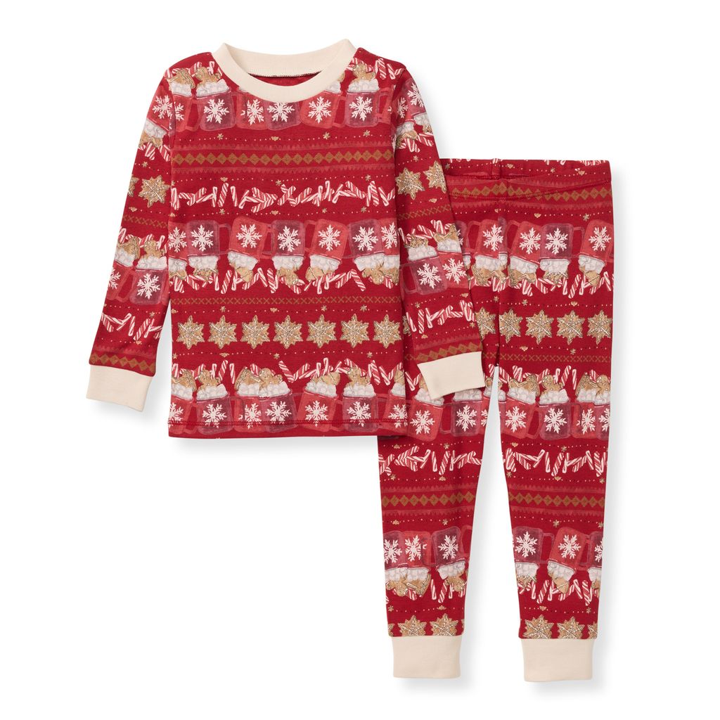 Hot Cocoa Matching Organic Cotton Toddler Pajamas