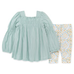 Load image into Gallery viewer, Smocked Tunic &amp; Capri Infant  Legging Set
