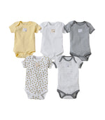 Load image into Gallery viewer, Set of 5 Short Sleeve Bodysuits
