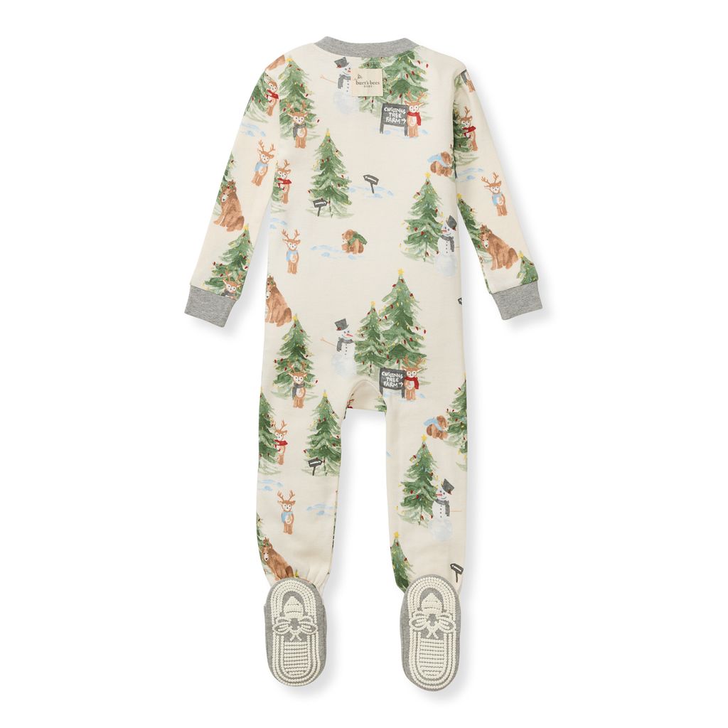 Christmas Tree Farm Matching Organic Cotton Pajamas - Sleeper