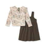 Load image into Gallery viewer, Honey Bee Toile Dress and Shirt Set  Toddler
