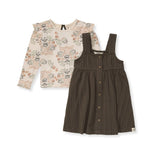 Load image into Gallery viewer, Honey Bee Toile Dress and Shirt Set  Toddler
