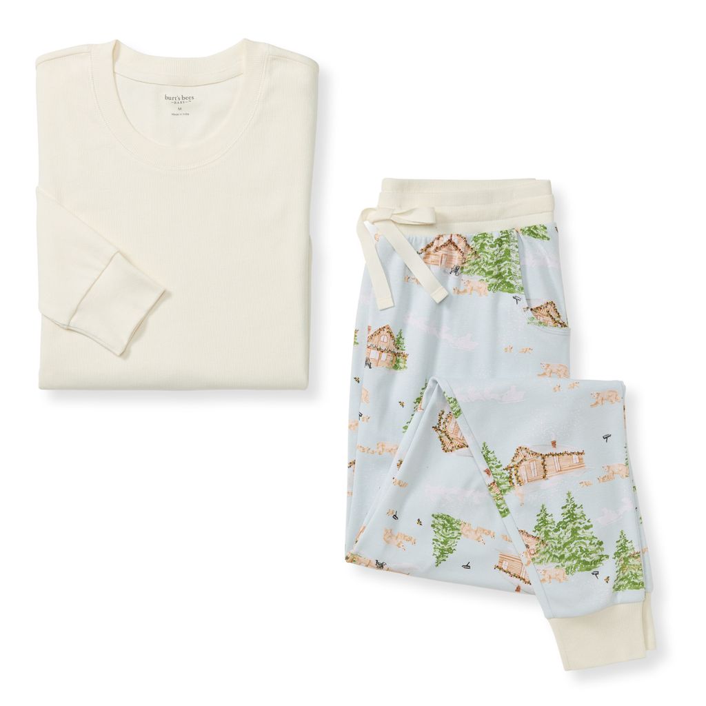 Winter Cabin Matching Organic Cotton Woman's Pajamas