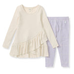 Load image into Gallery viewer, Organic Cotton Ribbed  Infant Top and Pants Set
