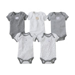 Load image into Gallery viewer, Set of 5 Short Sleeve Bodysuits
