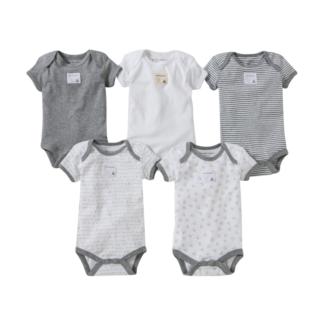 Set of 5 Short Sleeve Bodysuits