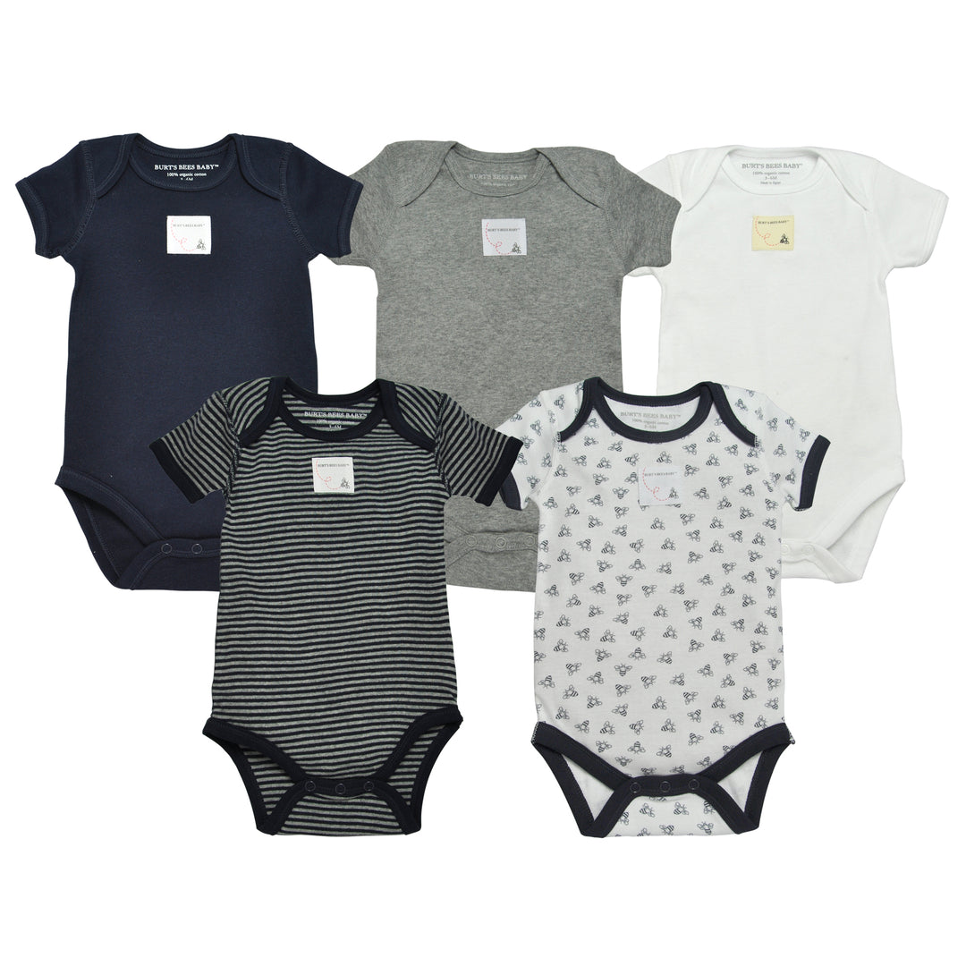 Set of 5 Short Sleeve Bodysuits