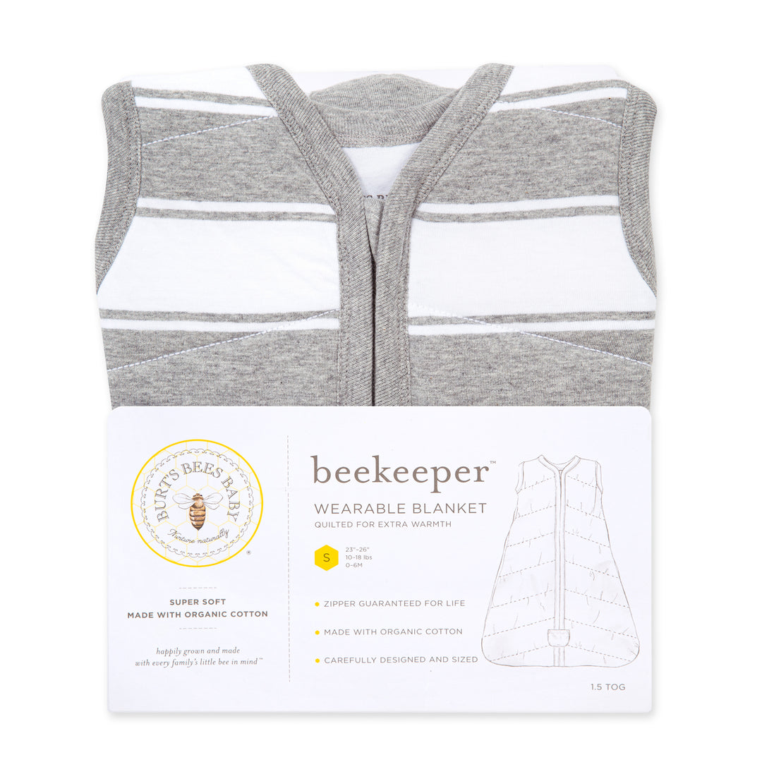 Rugby Peace Stripe Organic Beekeeper™ Wearable Baby Blanket