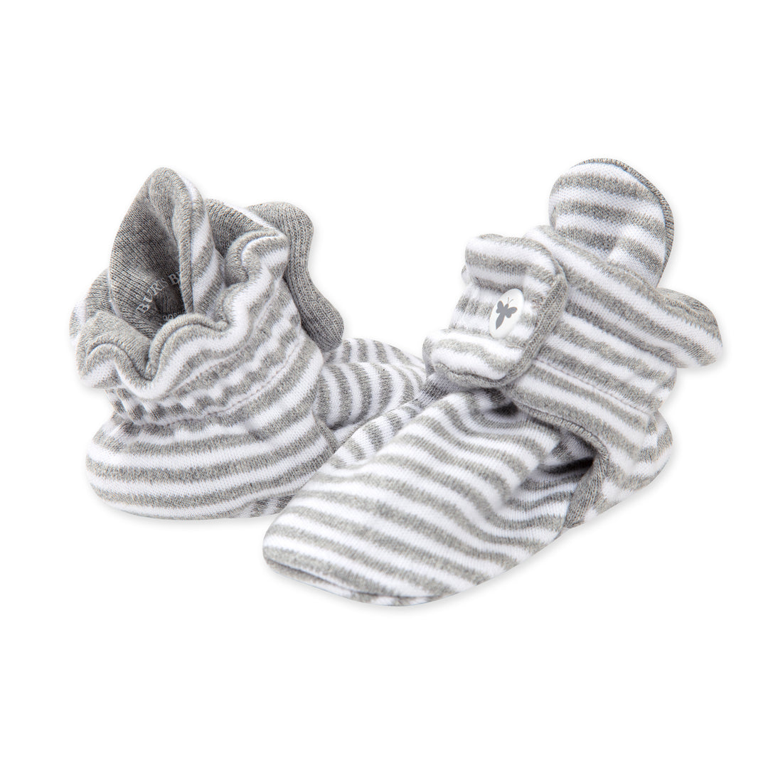 Classic Stripe Organic Cotton Baby Booties