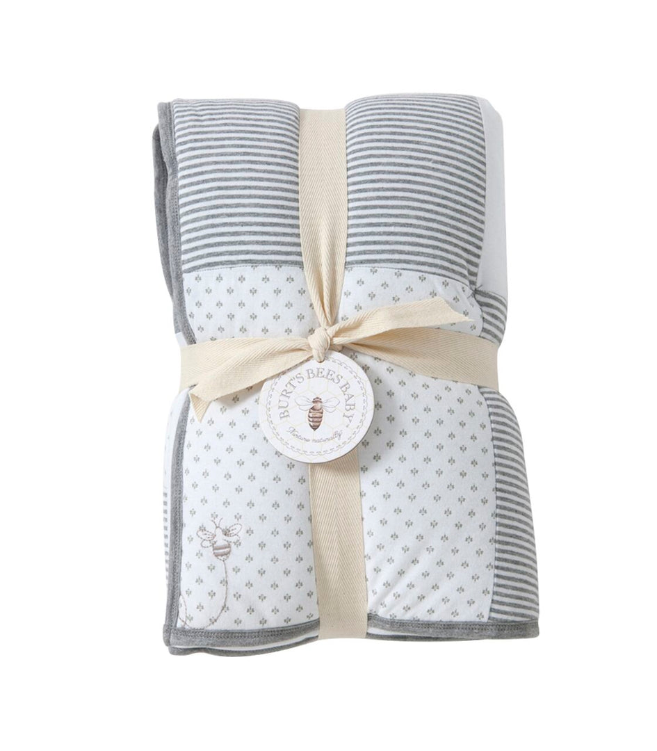 Dottie Bee Organic Cotton Reversible Baby Quilt